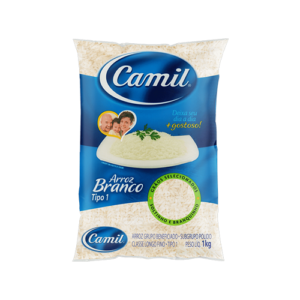 Arroz Branco Camil Tipo-1 C/ 1Kg