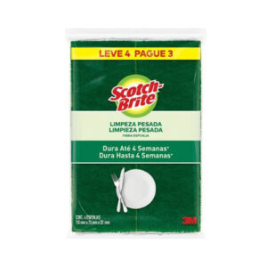 Esponja Scotch Brite Lv. 4 un. Pg. 3 un.