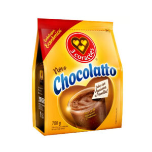 Achocolatado em Pó 3 Corações Refil Sachê 700g