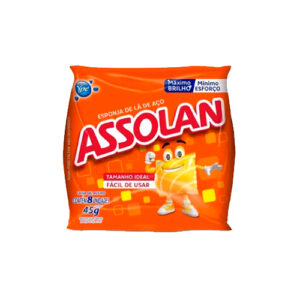 Lã de Aço Assolan 45g C/ 8 un.