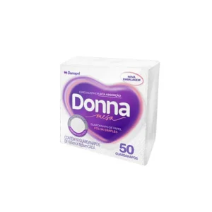 Guardanapo Donna Folha Simples Pequeno C/ 50 un.