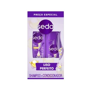Kit Seda Shampoo 300ml + Condicionador 190ml Liso Perfeito Preço Especial