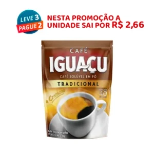Café Solúvel Iguaçu Tradicional Sachê 40g