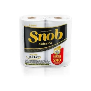 Papel Toalha Snob Híper 240 Folha C/ 2 Un.