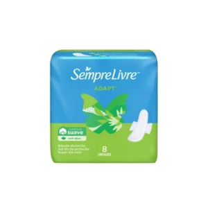 Absorvente C/ Abas Sempre Livre Especial Adapt Suave C/ 8 un.